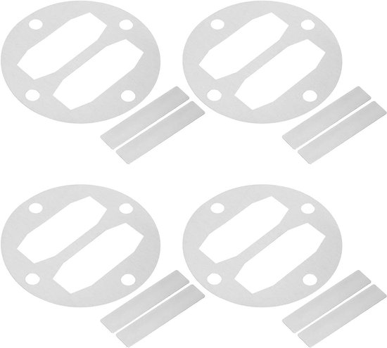 Hoofd Pakking Kit - Compressor Onderdelen - Luchtcompressor Reparatie - Duurzaam Metaal - 4 Sets - Zilver van Merkloos
