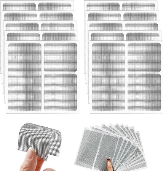 Hor Reparatie Set - Zelfklevende Tape - Gaten Dichten - Glasvezelmateriaal - 10x10x2 cm - Zwart van Merkloos