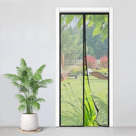 Horgordijnen Magnetisch Vliegengordijn 105 x 200 cm Zelfsluitend voor Deur - Vliegengordijn Sterke Magneten Kind en Huisdiervriendelijk - Magnetisch Vliegengordijn Insectenbescherming voor Balkon en Tuindeur