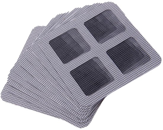 Horren Reparatie - Gaas Stickers - Gaten Dichten - Zelfklevend Gemak - 10x10cm - Zoals Getoond van Merkloos