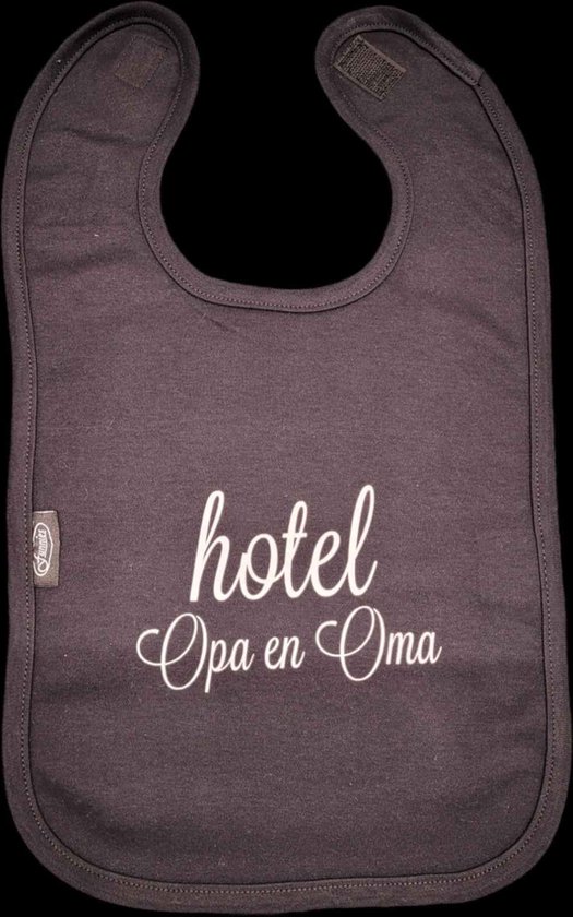hotel opa en oma - slab - aankondiging - geschenk - baby - zwanger - zwart wit - van Hot