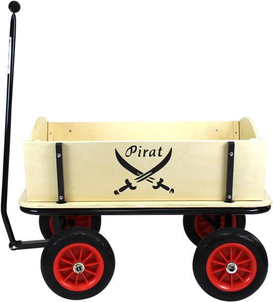 Houten Bolderkar met Ladderfunctie - Sterk & Demontabel Transportkar