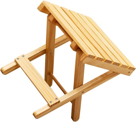 Houten Klaptafel - Buitentafel Picknicktafel - Buiten Genieten - Compact Lichtgewicht - 28x26cm - Licht Geel