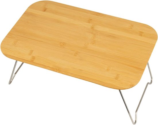 Houten Klaptafel - Campingtafel Bureau - Buitenactiviteiten - Lichtgewicht Ontwerp - 40 x 300 mm - Houtkleur
