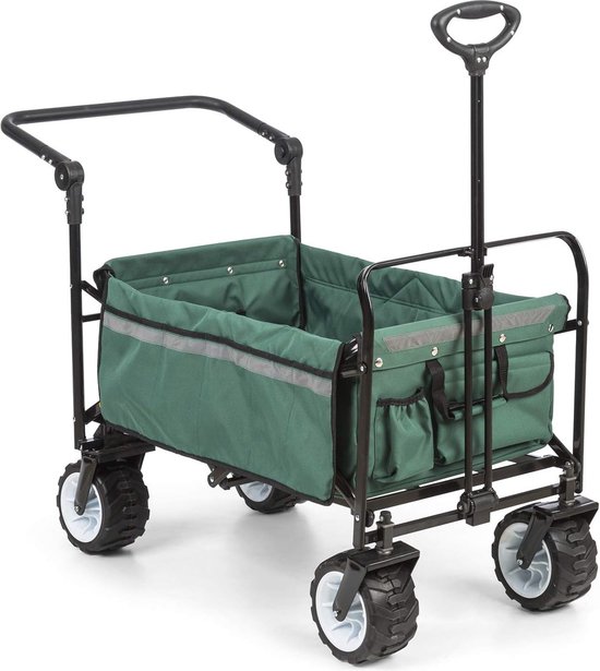 Huishoudelijke Handkar tot 70 kg met Veilige Gordels en Telescopische Stang van LifeGoods