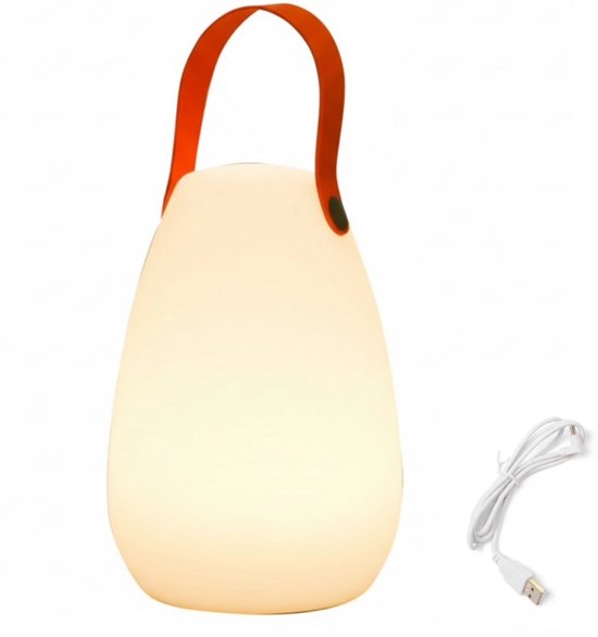 Human Comfort Cosy Florac - Tafellamp - Sfeerlamp Binnen & Buiten - Oplaadbaar - 3 Lichtstanden - IP44 Waterbestendig