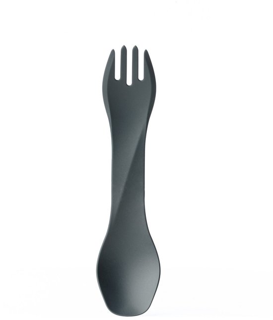 Human Gear - GoBites BIO - Herbruikbaar - Bestek - Spork - Dark Gray - campingbestek