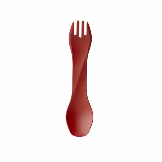 Human Gear - GoBites BIO - Herbruikbaar - Bestek - Spork - Red - campingbestek