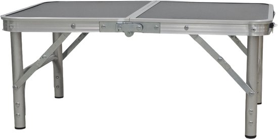 HUSH Outdoor Campingtafel - inklapbaar met handvat - lichtgewicht - verstelbaar - 60 x 40 x 26.5cm van Merkloos
