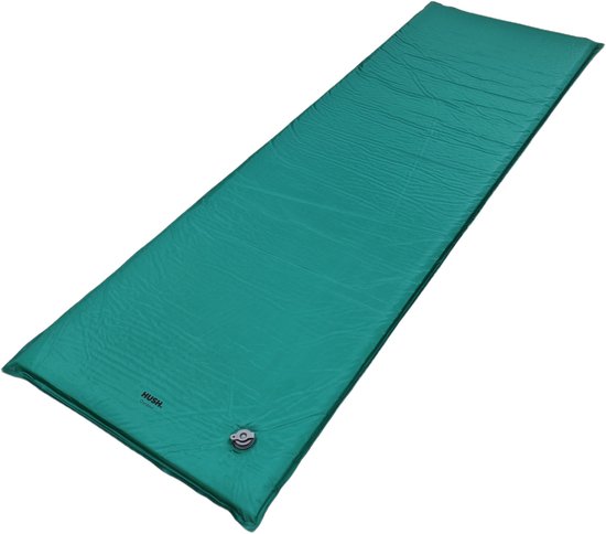 HUSH Outdoor Slaapmat basic - inc. draagzak - geïntegreerd ventiel - lichtgewicht - 187×62×3 cm van Merkloos