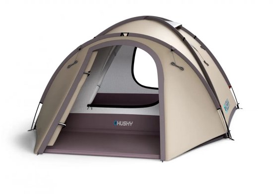 Husky Bizon 3 Plus - klassieke tent - 3 persoons - Licht Bruin van Husky