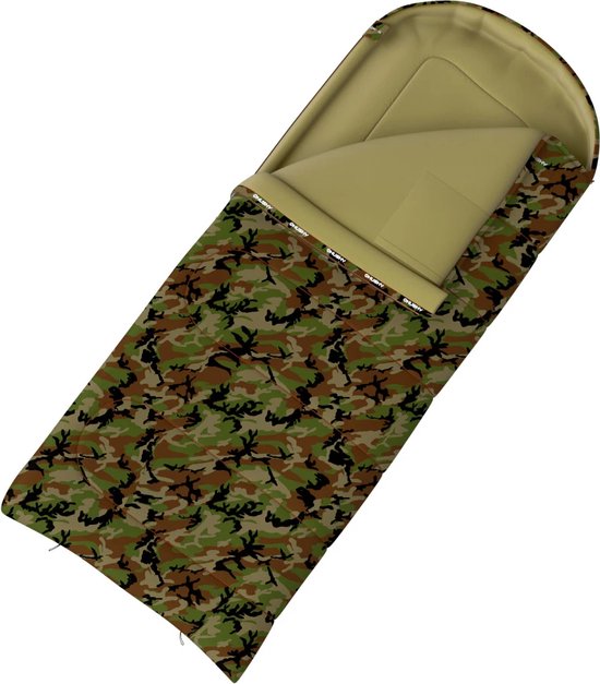 Husky dekenslaapzak Gizmo 2024 -5°C Army 220 x 90 cm - Camouflage Groen van Husky