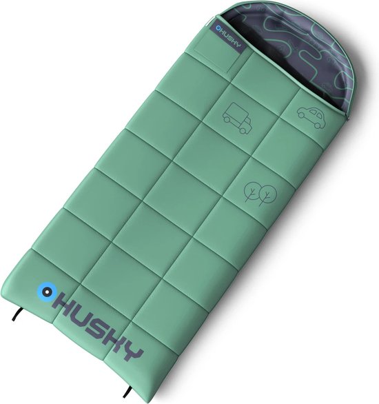 Husky dekenslaapzak Gizmo Kids 2024 -5°C Mint 170 x 70 cm - Groen van Husky
