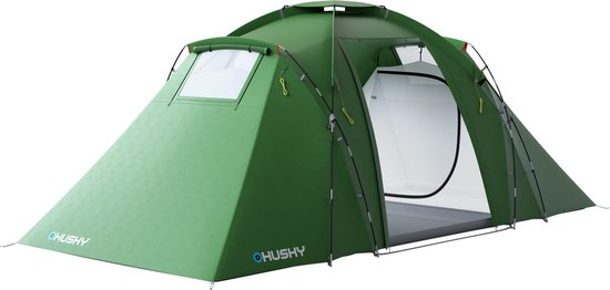 Husky Familietent Boston Dural Polyester - Groen - 4 Persoons van Husky