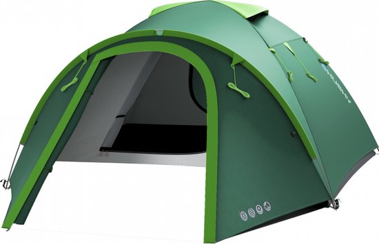 Husky Koepeltent Bizon 420 Cm Polyester/Nylon - Groen - 4 Persoons van Husky