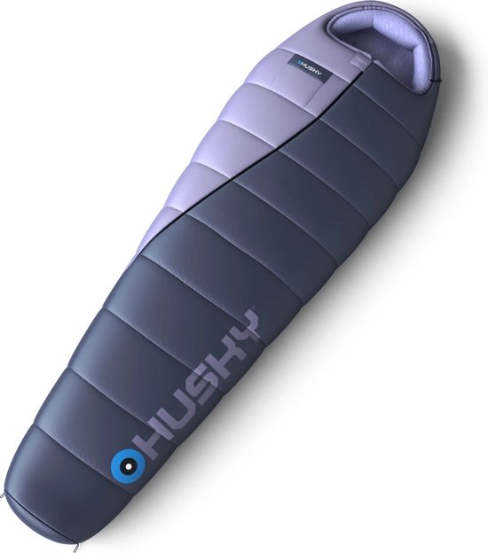 Husky mummyslaapzak Ember voor dames 2024 -15°C - 200 cm - Blauw met Roze van Husky