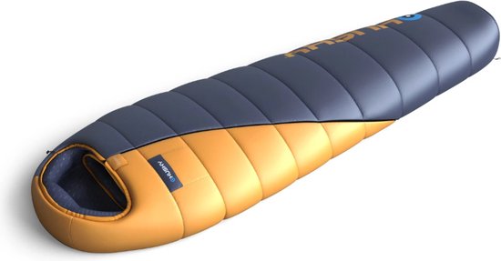Husky mummyslaapzak Enjoy Long 2024 -25°C - 230 cm - Blauw met Oranje van Husky