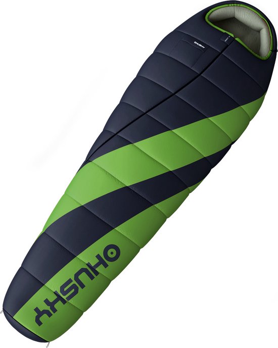 Husky mummyslaapzak Espace -6°C 2021 220 x 85 cm - Grijs met Groen