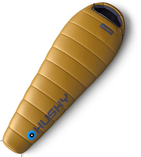 Husky mummyslaapzak Husky -10°C Mustard 2024 - 220 x 85 cm - Geel