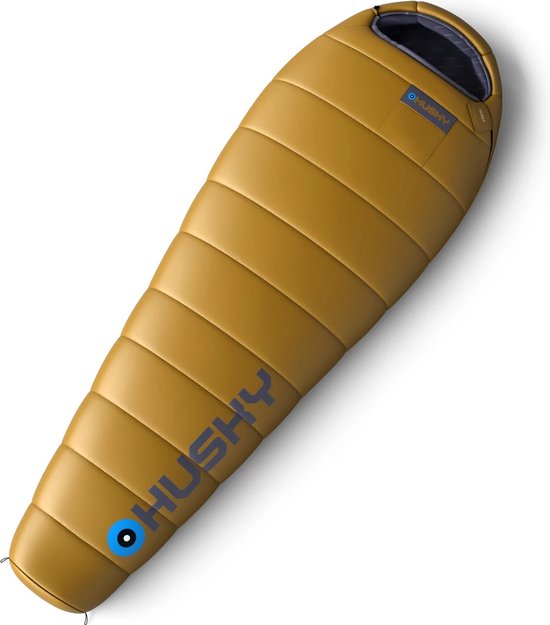 Husky mummyslaapzak Husky Long Mustard -10°C 2024 - 230 x 85 cm - Geel van Husky