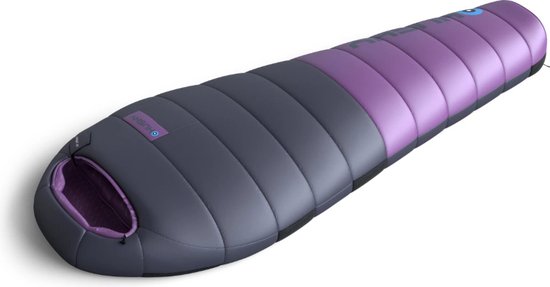 Husky mummyslaapzak voor dames dons Drape 2024 -20°C - 200 cm - Blauw met Paars van Husky