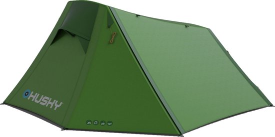 Husky Outdoor Extreme Light Brunel 2 - lichtgewicht tent - 2 persoons - Groen van Husky