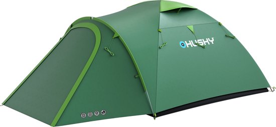 Husky Tent Bizon Polyester/Nylon 220 X 410 Cm - Groen - 3 Persoons van Husky