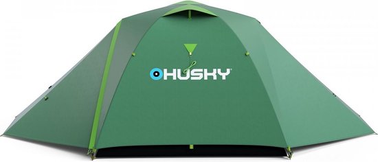 Husky Tent Burton Polyester 220 X 340 Cm - Groen - 3 Persoons van Husky