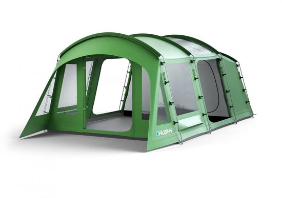 Husky Tent Caravan 17 Polyester 630 X 330 Cm - Groen - 5 Persoons