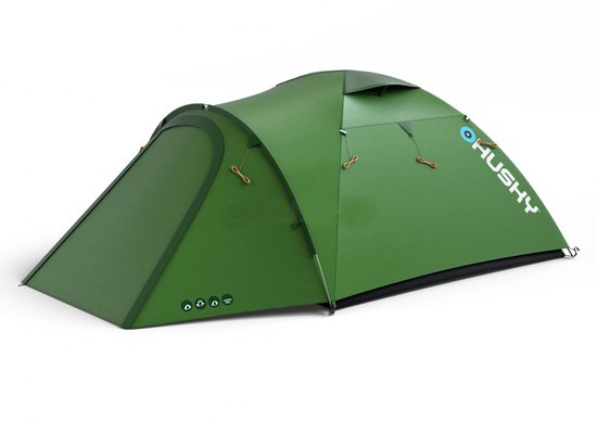 Husky tent extreem lichtgewicht Baron 3 - 3 persoons - Groen van Husky