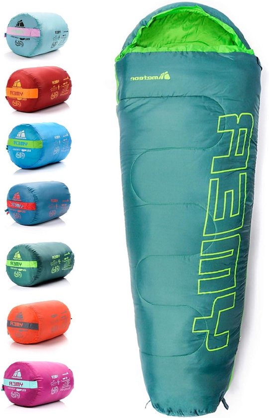 Huttenslaapzak voor kinderen - Ultralicht en comfortabel - Geschikt voor camping en outdoor gebruik - Ideaal voor de zomer en herfst van Merkloos