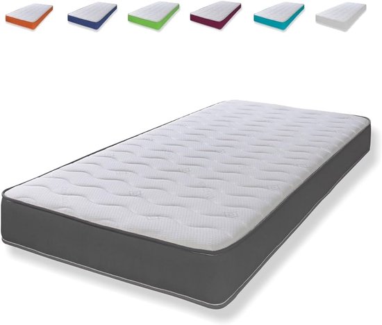 Hybride Memory Foam Matras - Comfort - 1 stuk - Grijs - 75cm x 190cm van DreamCloud