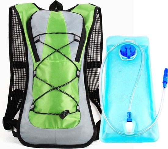 Hydratatierugzak met waterzak van 2 liter voor wandelen, fietsen, hardlopen, klimmen en andere buitenactiviteiten van Forclaz