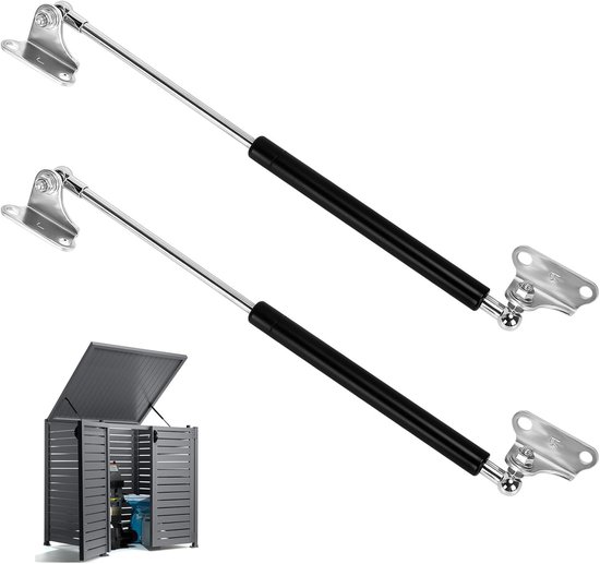 Hydraulic Support Rods - Gas Strut Spring - Shock Lifter met Gas Spring voor Vouwramen - 15 Inches - 300 N - 2 Stuks van Merkloos