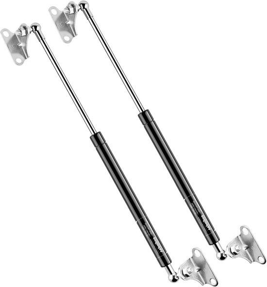 Hydraulische cilinders - Gasveren - Zware deksels optillen - Krachtige ondersteuning 667N - 760 mm lengte - Zilver