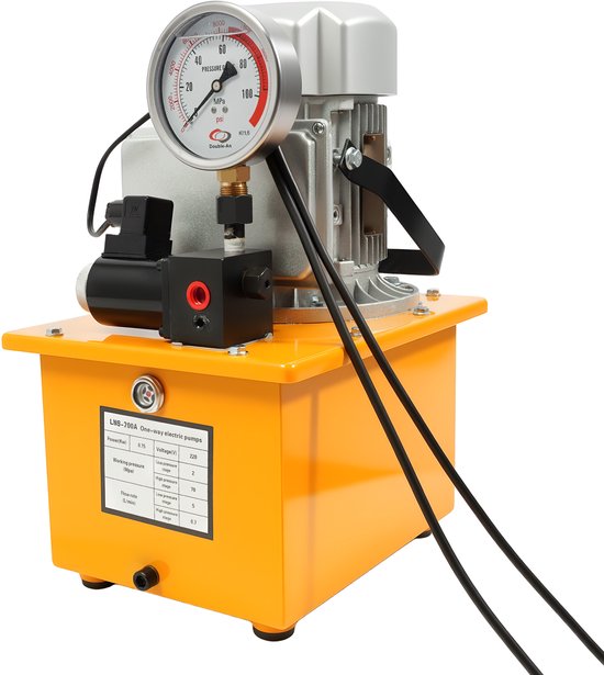 Hydraulische Pomp EU Stekkertype - 750 W Vermogen - 7 Liter Inhoud - Staal Materiaal - Voor Hydraulische Apparaten