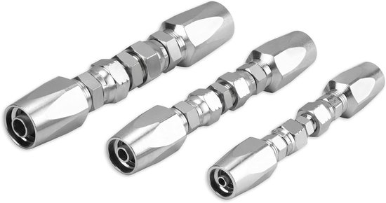 Hydraulische Slang Reparatiekit - Slang Koppeling Set - Noodreparaties Uitvoeren - Lekvrije Ontwerp - 1/4 " 3/8 " 1/2 "
