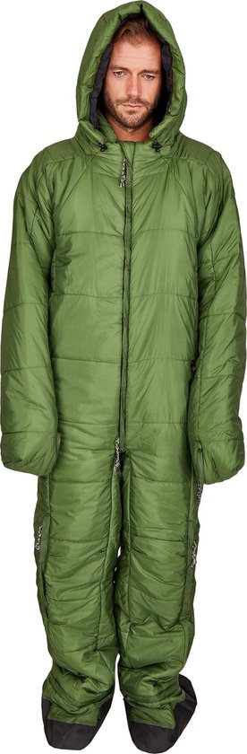 Hygger Nanuk Garden Green M - Originele slaapzak met mouwen en pijpen, met zijn 3M Thinsulate-vulling is hij warm, lichtgewicht en klein om makkelijk op te rollen van Hygger