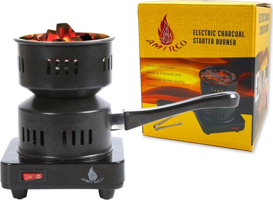 IBBO Shop -Kolenbrander – Elektrische Kolenbrander – Kolenstarter – Kolenaansteker – BBQ Starter – Camping Kooktoestel – 650W van IBBO Shop