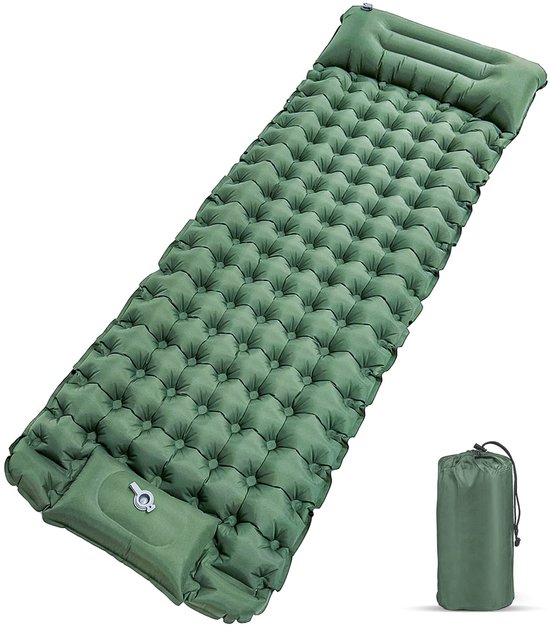 Ibenzoa® Innovatieve Zelfopblazende Slaapmat Met Voetpomp Voor Outdoor Avonturen, Compact En Waterbestendig