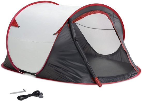 Ibenzoa® Opvouwbare Tent voor Twee Personen met Snel Opzet Mechanisme, Ideaal voor Camping en Festivals