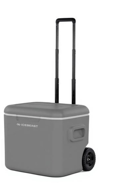Icebeast Classic 57L Koelbox op Wielen Grijs