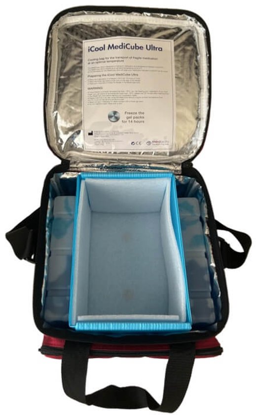 iCool MediCube Ultra Medicijn Koeltas - 36 Uur (2-8°C) - 40 Injectiepennen - Grote Medicijnkoeltas voor Reizen en Vliegtuig van iCool