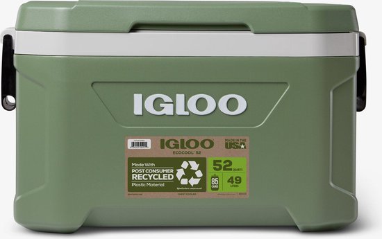 Igloo Coolers Arcon Latitude Eco 49l Stevige Draagbare Koeler Groen 52 x 36 x 38 cm