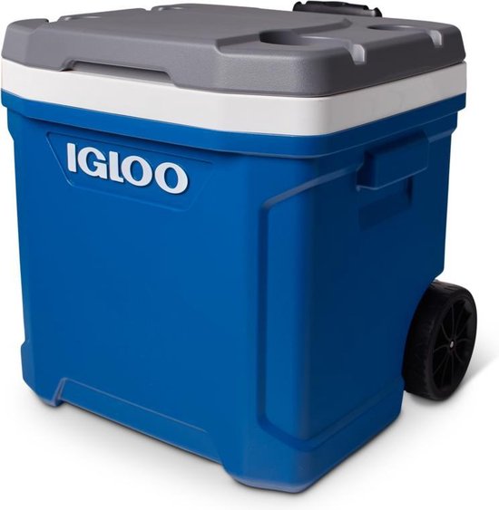 Igloo Latitude 60 Roller - Grote koelbox op wielen - 56 Liter - Blauw van Igloo