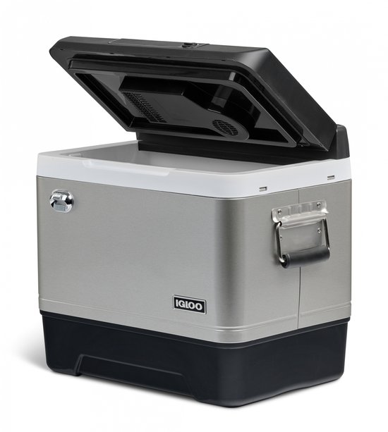 Igloo Legacy Koelbox - 42L - AC- en DC-aansluitingen - 20°C Onder de Omgevingstemperatuur - Zilver van Igloo
