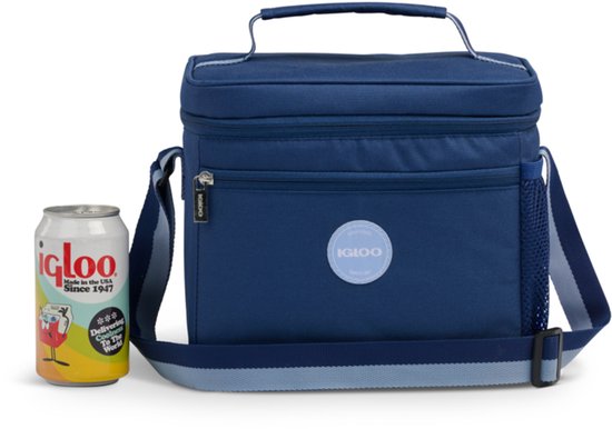 Igloo - Lunch Square 9 - Blauw - Compacte Koeltas voor Lunch & Onderweg van Igloo