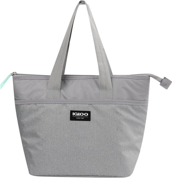 IGLOO- Print Essential Mini- Koeltas 9L – compacte geïsoleerde koeltas grijs voor lunch, snacks & drankjes – lichte draagbare lunchbag ideaal voor kantoor, school, picknick & outdoor