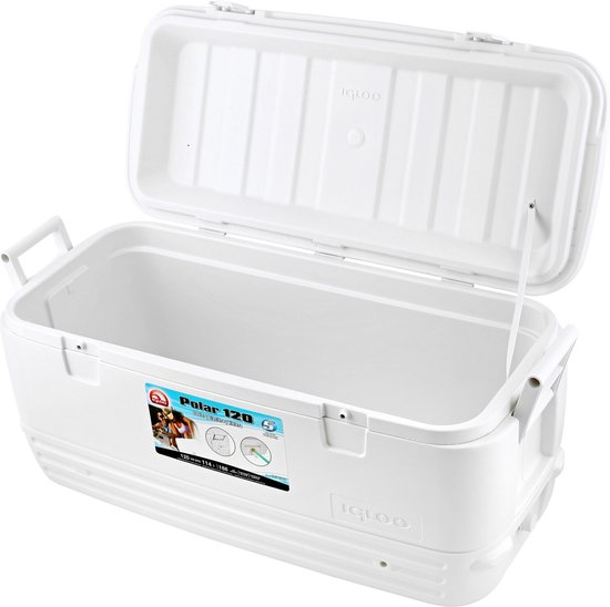 Igloo Quick & Cool 120 - Grote koelbox - 114 Liter - Wit