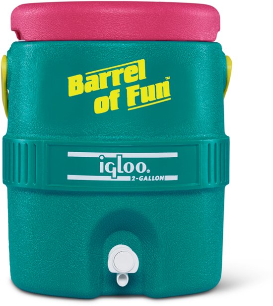 Igloo - Retro - Barrel of Fun - 2 gallon -7.5 liter - groen van Igloo